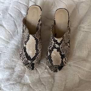 Mark Fisher Snake Skin Color Wedges, Like New